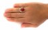 انگشتر عقیق یمنی قرمز درشت ابروبادی مردانه دست ساز-8