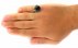 انگشتر عقیق سیاه طرح دورچنگ مردانه-8