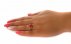 انگشتر عقیق یمنی قرمز رکاب طرح مانا زنانه فری سایز-8