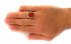انگشتر عقیق یمنی قرمز مردانه دست ساز [امن یجیب المضطر اذا دعاه و یکشف السو]-8