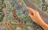 ترمه رومیزی هفت رنگ سایز بزرگ طرح اسلیمی دست ساز-7