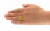 انگشتر عقیق زرد رکاب طرح مانا زنانه فری سایز-8