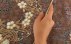 ترمه رومیزی سه تکه عسلی زیبا طرح طراوت دست ساز-6