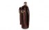 کیف چرم طبیعی قهوه ای روشن مدل دوشی جیب دار-6