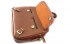 کیف چرم طبیعی قهوه ای روشن بنددوشی دستی زنانه-7