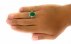 انگشتر عقیق سبز طرح چهارچنگ مردانه-8