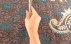 ترمه رومیزی سایز بزرگ گلدوزی بهاری دست ساز-6
