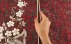 ترمه رومیزی سایز بزرگ طرح اطلس دست ساز-6