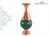 تندیس فیروزه نیشابوری گلدان صراحی ارتفاع 16 سانتی متر دست ساز-1