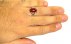 انگشتر عقیق سرخ رکاب یاعلی مردانه-4
