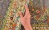 ترمه رومیزی رومیزی سایز بزرگ طرح سنتی روشن دست ساز-5