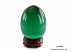 تندیس چشم گربه سبز تخم مرغی با پایه چوبی-1
