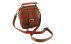 کیف چرم طبیعی دستی یا دوشی اسپرت قهوه ای روشن-2