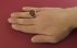 انگشتر عقیق یمنی خطی ارزشمند مردانه دست ساز [بر فرق فلک فکنده مسند تاج سر انبیاء محمد]-6