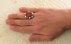 انگشتر عقیق یمنی قرمز درشت اشرافی مردانه دست ساز-6