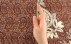 ترمه رومیزی رومیزی بزرگ طرح خاتون دست ساز-4