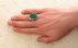 انگشتر عقیق سبز درشت یا حسین مظلوم مردانه-5