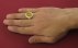 انگشتر یاقوت آفریقایی زرد طرح لوکس مردانه دست ساز-5