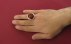 انگشتر عقیق یمنی قرمز درشت الماس تراش شاهانه مردانه دست ساز با برلیان اصل-7