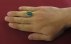انگشتر عقیق سبز مردانه [پنج تن]-7
