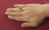 انگشتر آمتیست درشت خوش رنگ دور مردانه دست ساز با برلیان اصل-7