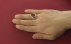 انگشتر عقیق یمنی قرمز لوکس مردانه دست ساز-7