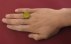 انگشتر عقیق زرد درشت مردانه-4