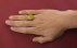 انگشتر عقیق زرد درشت مردانه-5