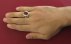انگشتر عقیق یمنی قرمز خوش رنگ دور مردانه دست ساز با برلیان اصل-7