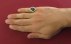 انگشتر توپاز لندن اشکی دور اشرافی مردانه دست ساز با برلیان اصل-7