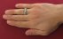 انگشتر الماس برلیان پنج نگین مردانه دست ساز-7