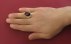 انگشتر عقیق یمنی قرمز درشت خوش رنگ مردانه دست ساز-4
