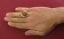 انگشتر عقیق یمنی نارنجی درشت مردانه دست ساز [یا حی یا قیوم]-7