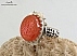 انگشتر عقیق یمنی نارنجی درشت فاخر مردانه دست ساز [رزق و روزی » و من یتق الله]-1