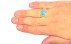 انگشتر الماس و فیروزه خوش رنگ مردانه دست ساز-8