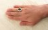انگشتر یاقوت کبود اشرافی مردانه دست ساز-5