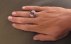 انگشتر یاقوت آفریقایی قرمز سرخ رکاب شبکه مردانه دست ساز-5