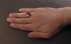 انگشتر عقیق یمنی قرمز طرح آریا مردانه دست ساز-7
