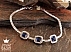 دستبند طرح شمیم آبی خوش رنگ زنانه-1