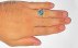 انگشتر توپاز آبی مرغوب صفوی مردانه دست ساز-6