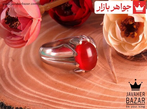 انگشتر سنگ ماه تولد فروردین مردانه