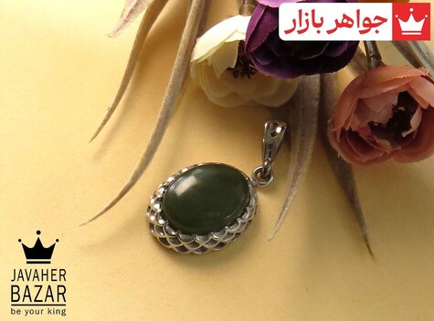 عکس آویز یشم یمن سبز زنانه