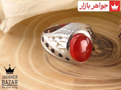 انگشتر سنگ ماه تولد آذر مردانه