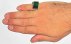 انگشتر عقیق سبز 5 تن درشت مردانه [پنج تن]-7