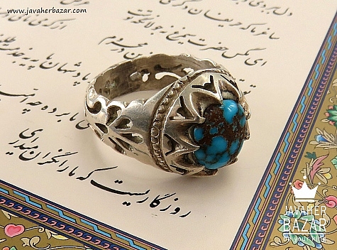 انگشتر سنگ ماه تولد اسفند مردانه