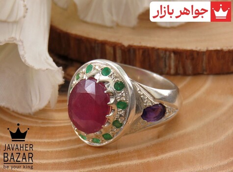 انگشتر سنگ ماه تولد آذر مردانه
