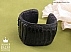 دستبند چرم طبیعی مشکی-1