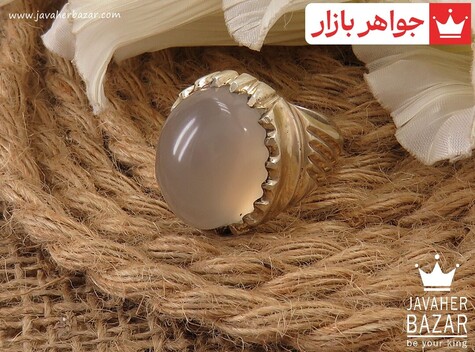 انگشتر سفید مردانه