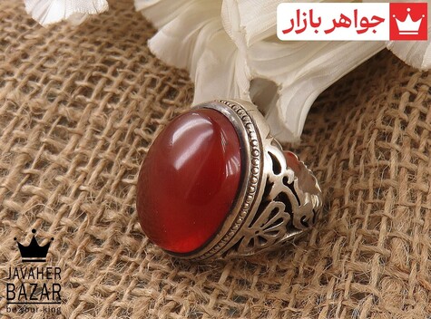 انگشتر سنگ ماه تولد شهریور مردانه