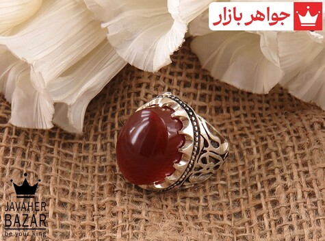 انگشتر سنگ ماه تولد بهمن مردانه